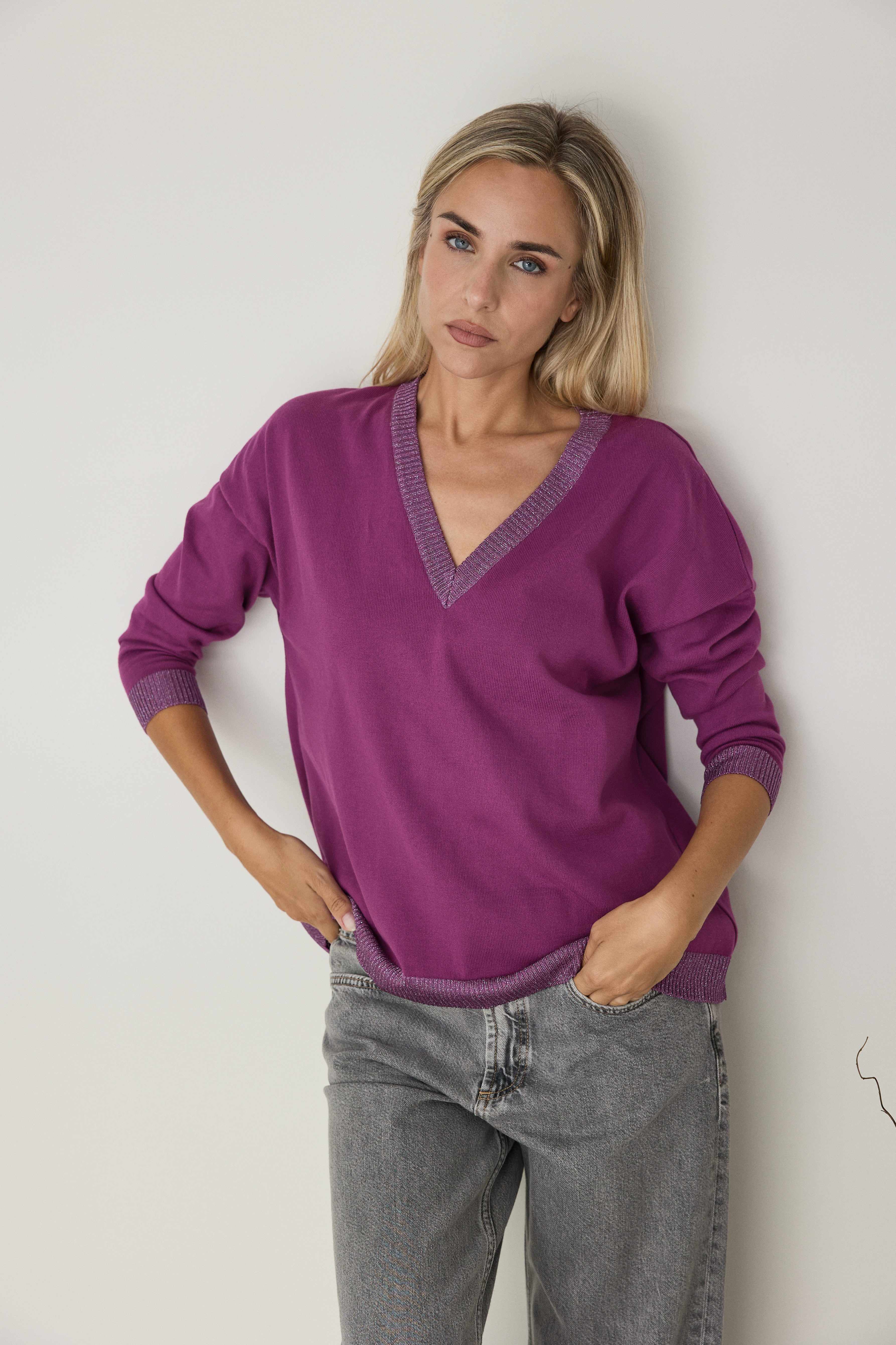 NUEVO JERSEY PIPER COLOR CIRUELA