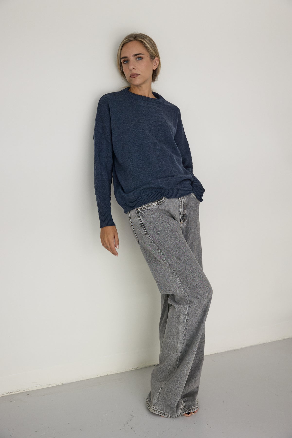 JERSEY DE LANA MERINO ARLEQUIN AZUL NOCHE