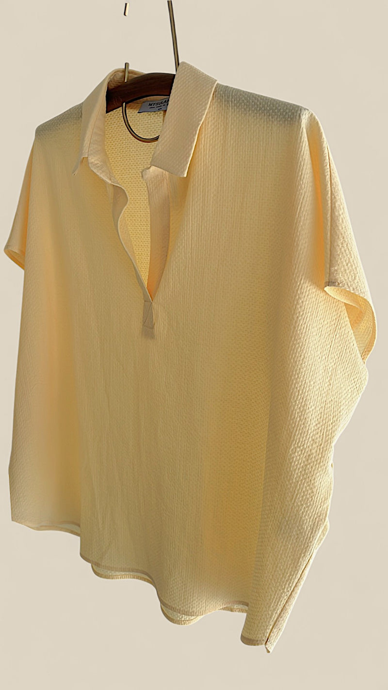 BLUSA BOYFRIEND BAMBULA BUTTER YELLOW