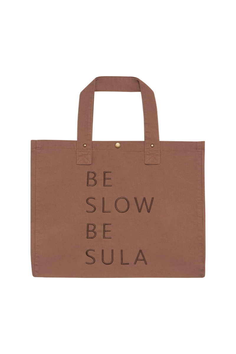 BOLSA  BE SLOW BE SULA MARRÓN CHOCOLATE