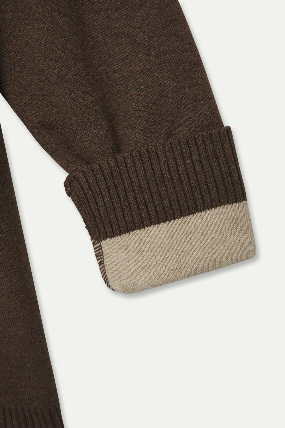 JERSEY COSTWOLDS MARRÓN Y BEIGE BLACK DAYS