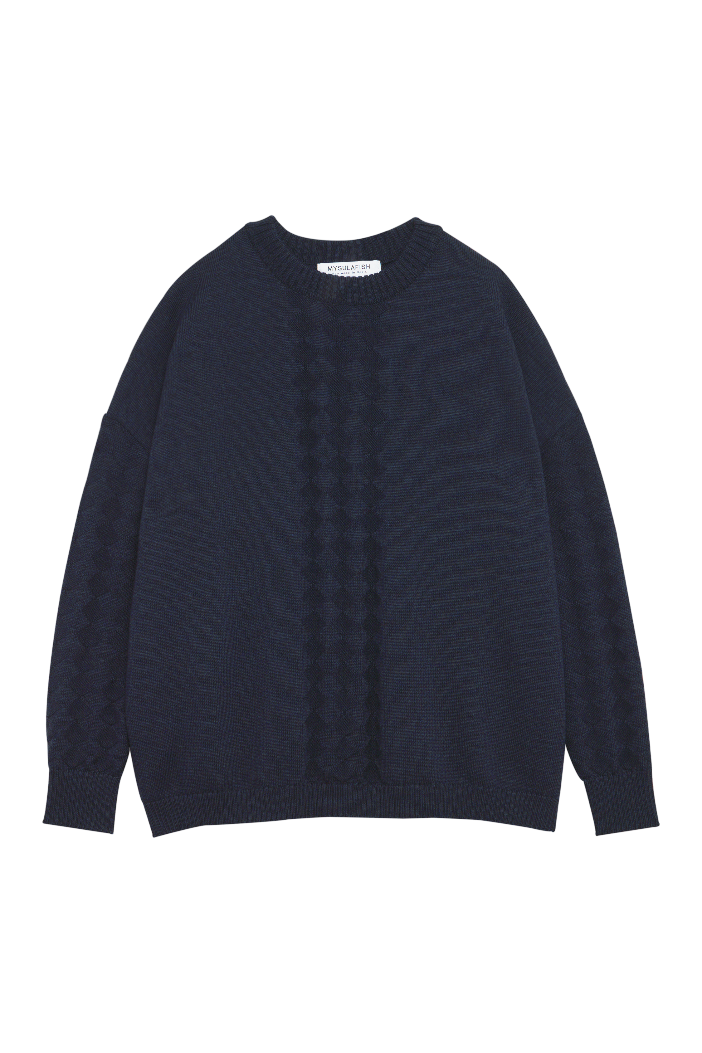 JERSEY ARLEQUIN AZUL NOCHE LANA MERINO