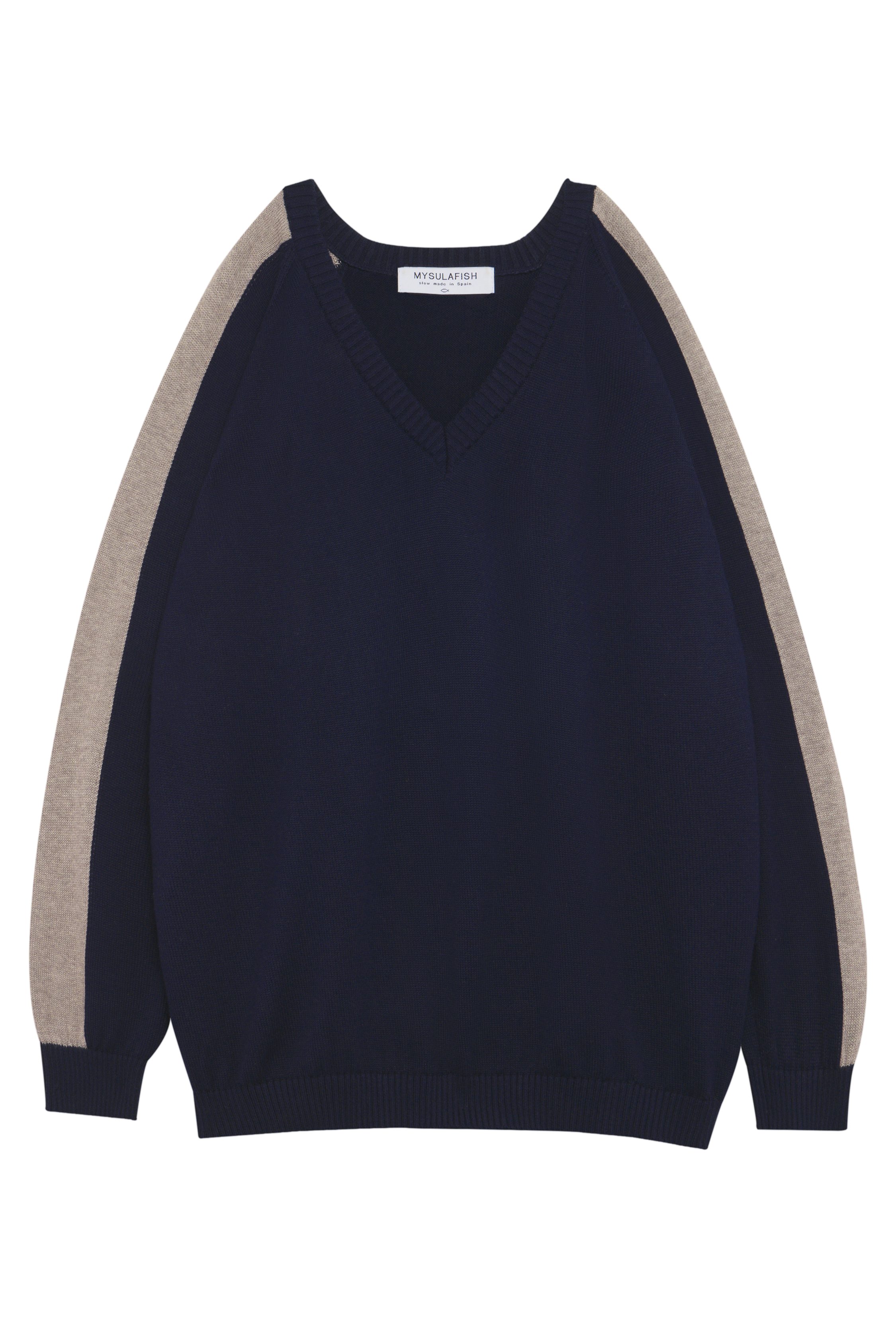 JERSEY LINE AZUL MARINO TOSTADO