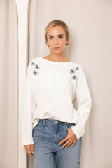 SUDADERA LATTE STAR