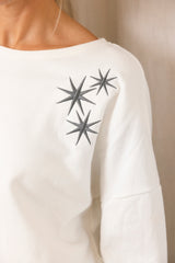 SUDADERA LATTE STAR