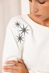 SUDADERA LATTE STAR