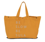 BOLSA  BE SLOW BE SULA AMARILLO VINTAGE