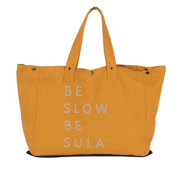 BOLSA  BE SLOW BE SULA AMARILLO VINTAGE