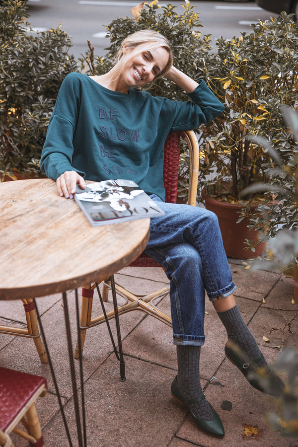 SUDADERA BURMILANA VERDE BOTELLA